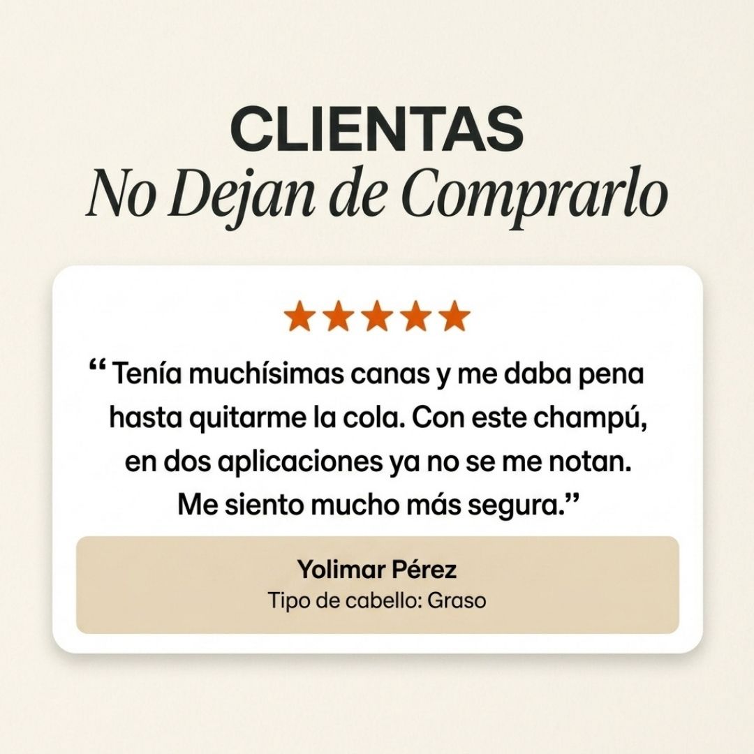 Champú Dexé Cubre Canas 3 en 1 Color NEGRO